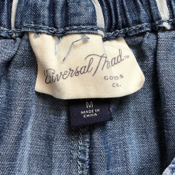Universal Thread Denim Striped High Waisted Shorts Medium - Picture 3 of 7